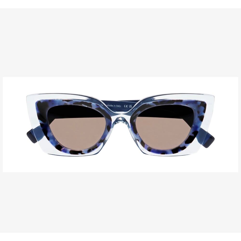 Face A face halos 1 6691 tortoise blue face n marble sunglasses hand made Italy - Picture 2 of 9